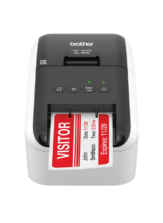 Professional High-Speed Label Printer Thermal Desktop Device (White, USB Connection) sr1hm