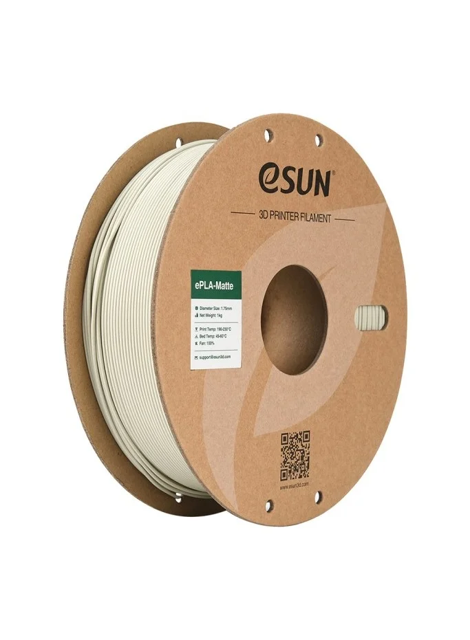 Premium Matte PLA 3D Printer Filament (Light Khaki, 1.75 mm, 1 kg Spool) txopv