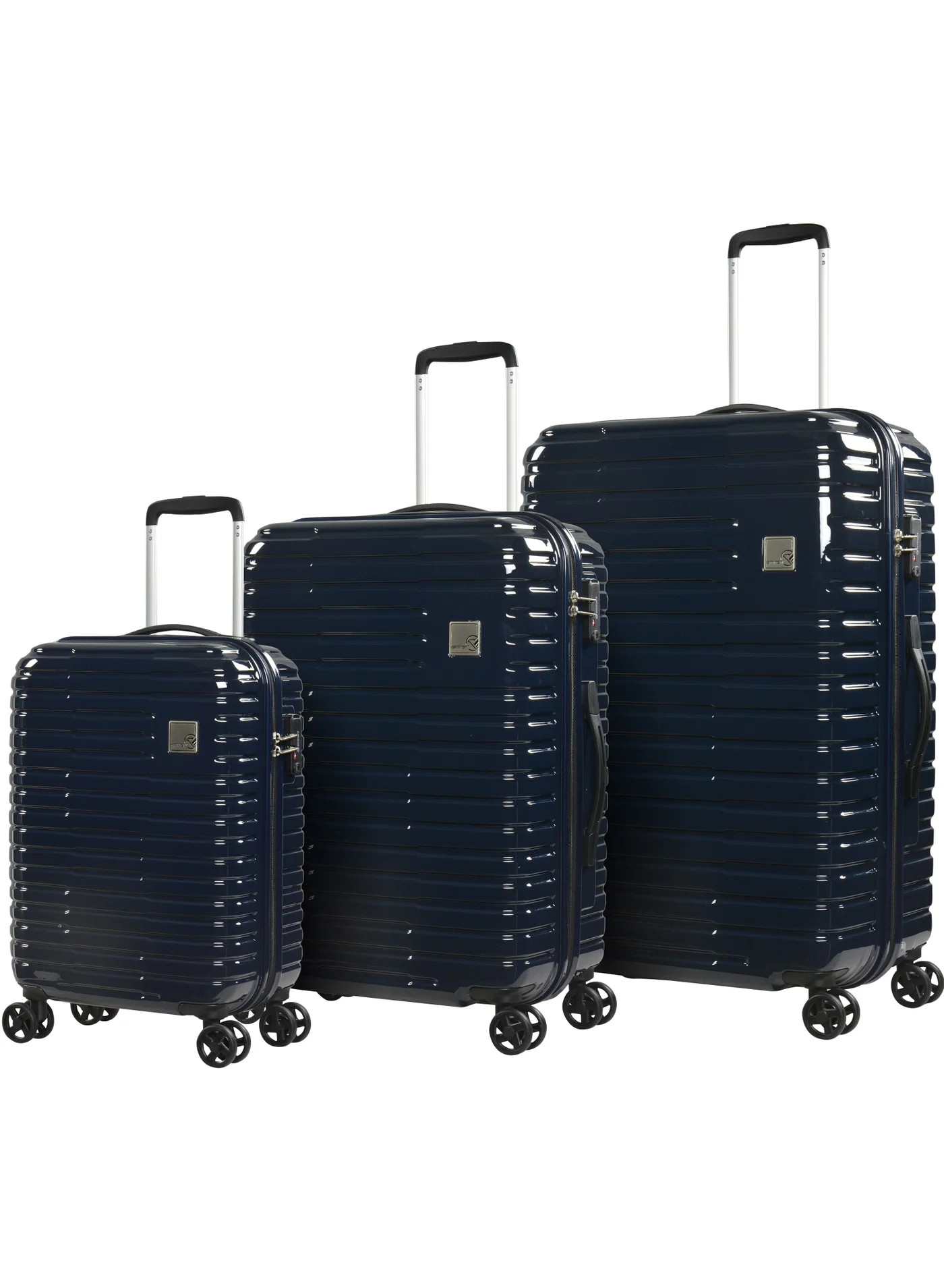 Eminent Hard Shell Trolley Luggage Set Lightweight Spinner Suitcase with TSA Lock (Azure Blue, 55 cm) bkf4b