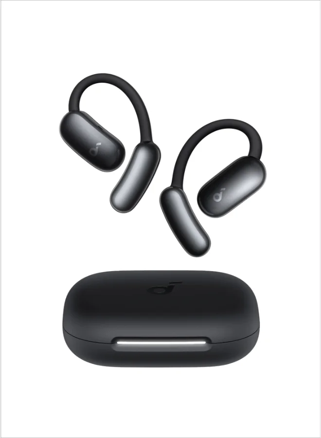 Premium Open-Ear Wireless Headphones with AI Assistant and Real-Time Translation (Black) uxbck