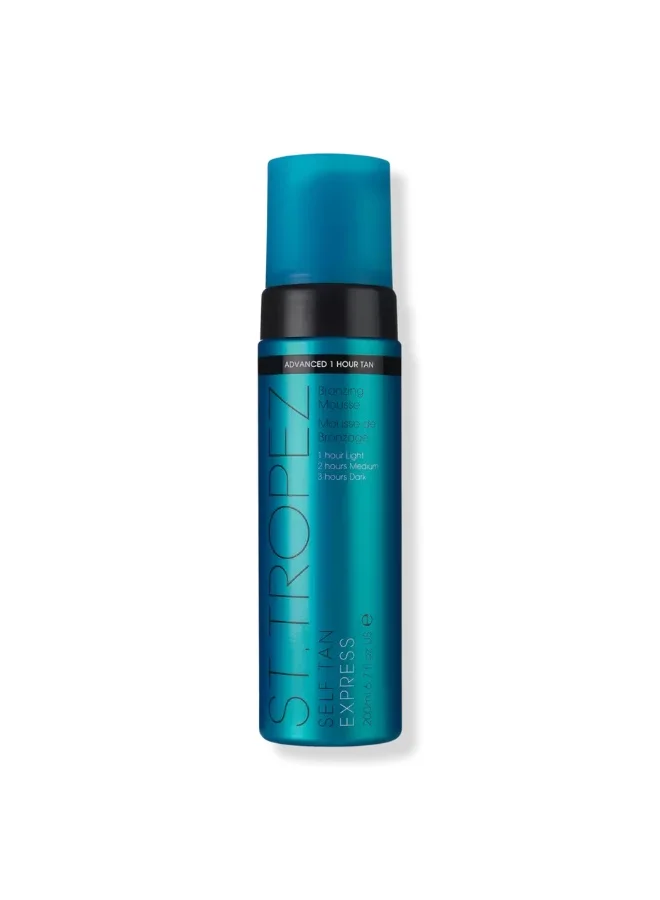 St. Tropez Self Tan Express Bronzing Mousse (Premium Sunless Tanning Formula, Quick-Dry, For All Skin Types, 200 mL) wlggj