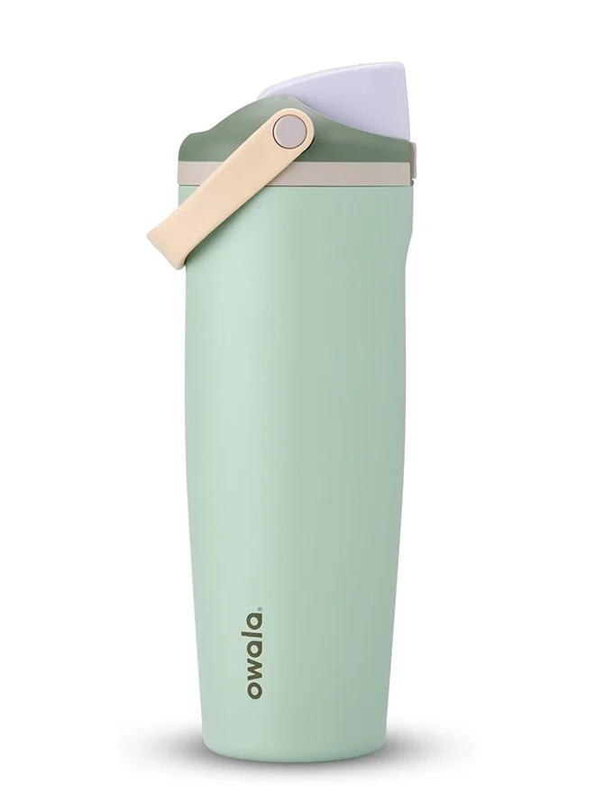 Owala FreeSip Sway Insulated Stainless Steel Water Bottle with Two-Way Spout and Bucket Handle (887 mL) e0981