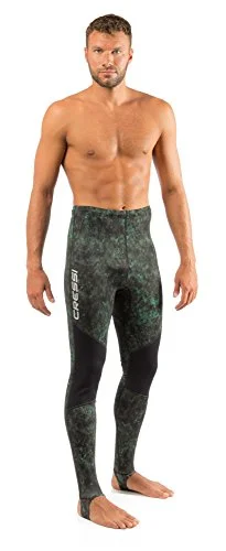 Premium Camouflage Rash Guard Pants for Underwater Sports (Green, M) 0pmfx