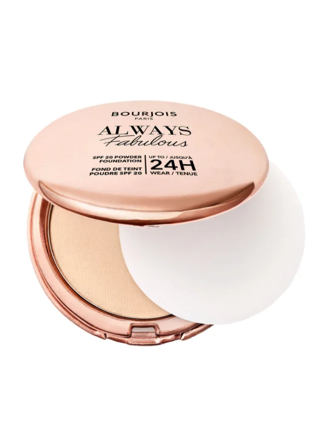 Bourjois Paris Always Fabulous Powder Foundation Matte Finish (Vanilla, 7g) tsx9b