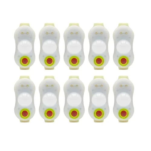 Marine LED Life Jacket Strobe Light High-Intensity Waterproof Safety Beacon for Boating and Water Rescue (10 Pack) i03zp