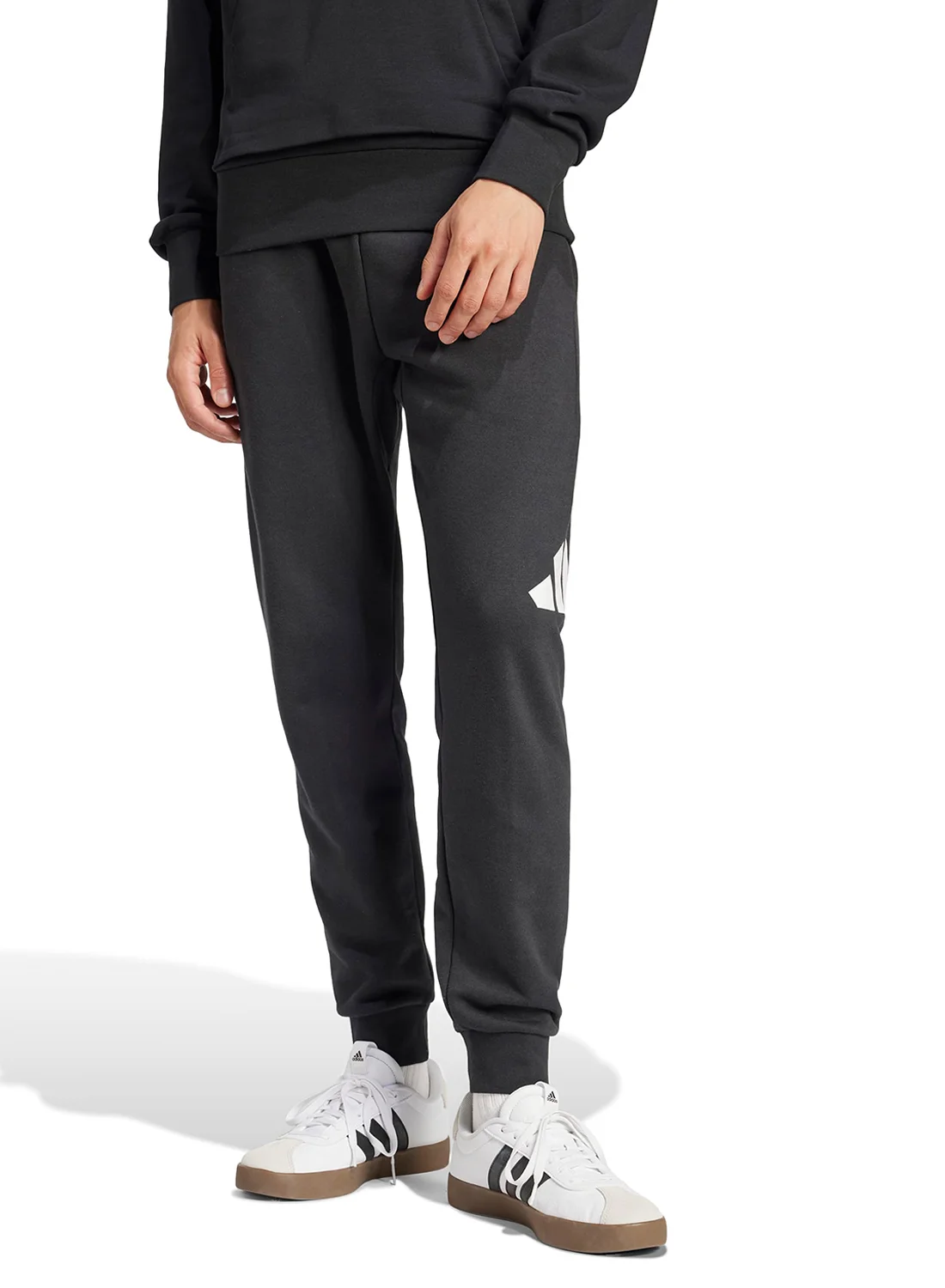 Sport Essential Logo Sweatpants Premium Cotton Blend Comfortable Athletic Joggers for Men and Women (Black, Large) v7mvf