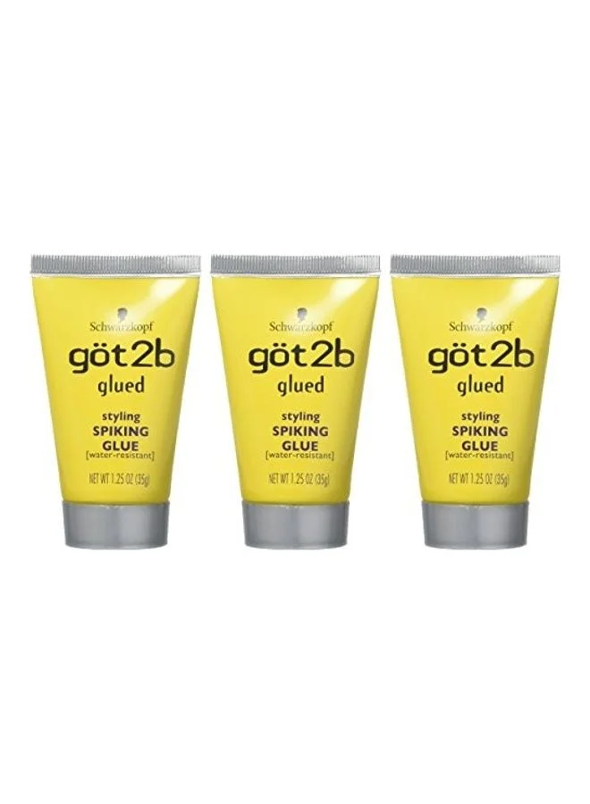 Got2b Glued Spiking Styling Glue Extra Strong Hold Hair Gel (3 Pack, 35 mL) t8fwz