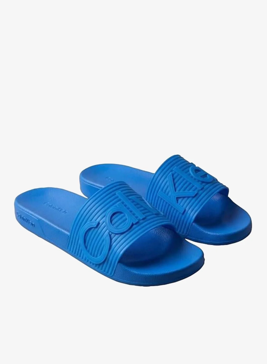 Premium Contoured Emblem Logo Slide Sandals (Black, 42 EU) vq8sg