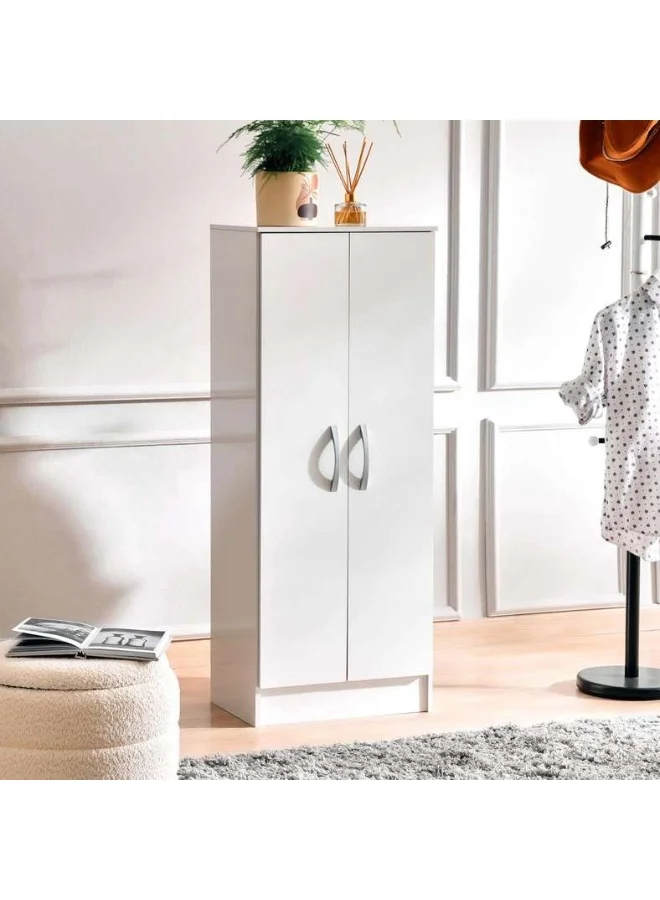 Pan Home Clean 2-Door Wardrobe Premium Wooden Storage Cabinet for Bedroom (180 cm x 80 cm x 50 cm) m3zos