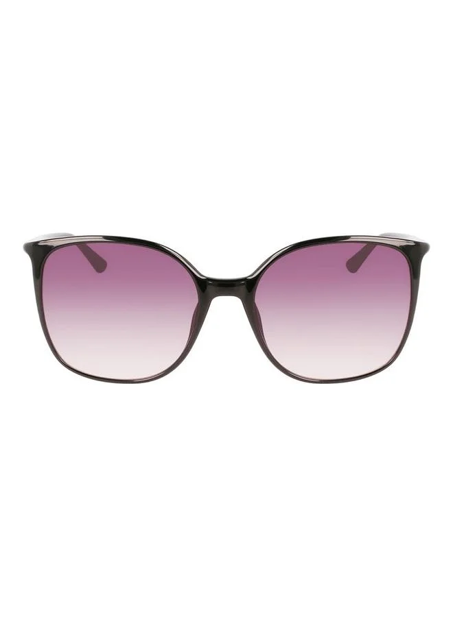 Premium Full Rim Rectangle Sunglasses for Women Lightweight Injected Frame (Black, 58-18 mm) f7jye