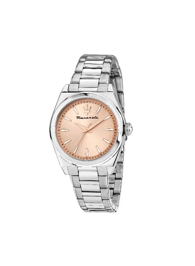 Premium Analog Quartz Women's Watch Stainless Steel Bracelet Elegant Timepiece (Silver, One Size) 8u57s