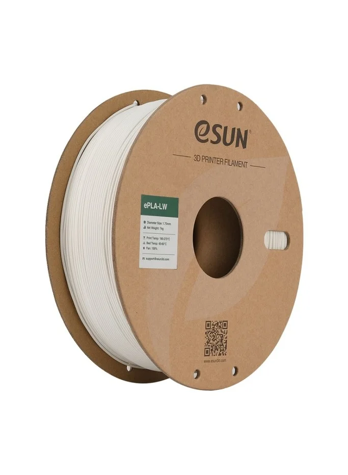 eSUN Lightweight PLA 3D Printer Filament 1.75mm (Natural, 1kg Spool) Premium Foaming Material for RC Aircraft and Models 1qu37
