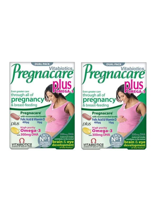 Vitabiotics Pregnacare Plus Omega 3 Dual Pack (56 Tablets, 2 Pack) svxlb