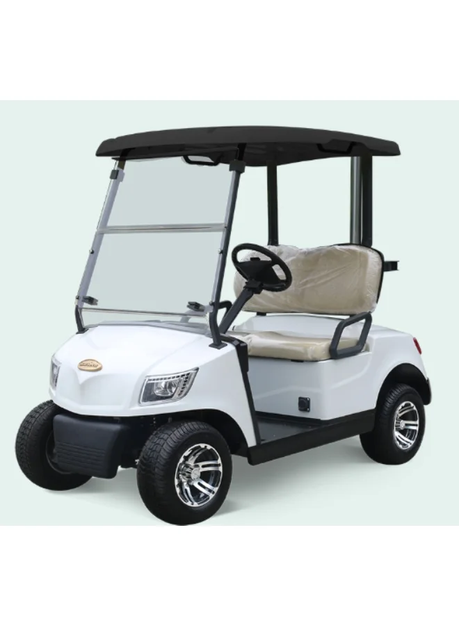 Marshell 2-Seater Golf Cart DG-M2 Premium Electric Utility Vehicle (White) 3azsx