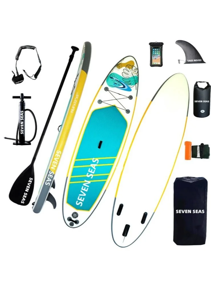 SS WATER SPORTS Vitality Stand Up Paddle Board Premium Inflatable SUP for Water Sports (11.6 ft x 32 inch x 6 inch) dq39d