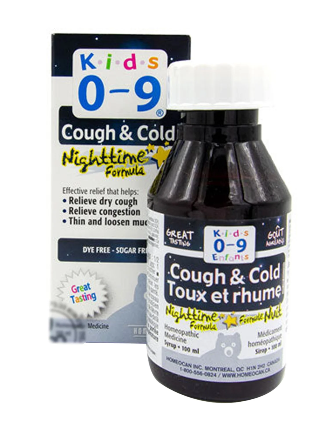 Kids 0-9 Nighttime Cough and Cold Relief Syrup (100 mL) ofx38