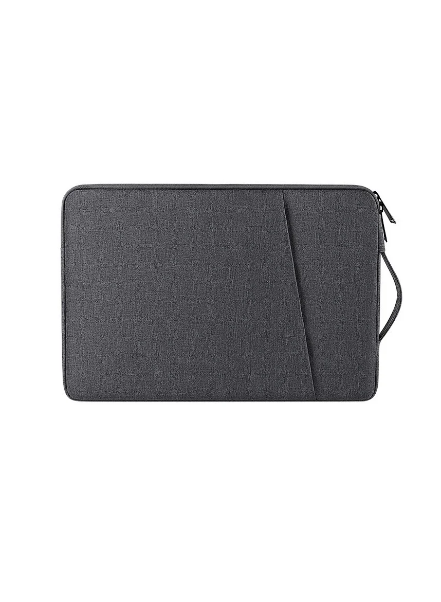 Nadrab Laptop Bag Waterproof Briefcase Large Capacity Protective Case for 14.1-16 Inch Devices (Grey, 40x30x5 cm) crl5c