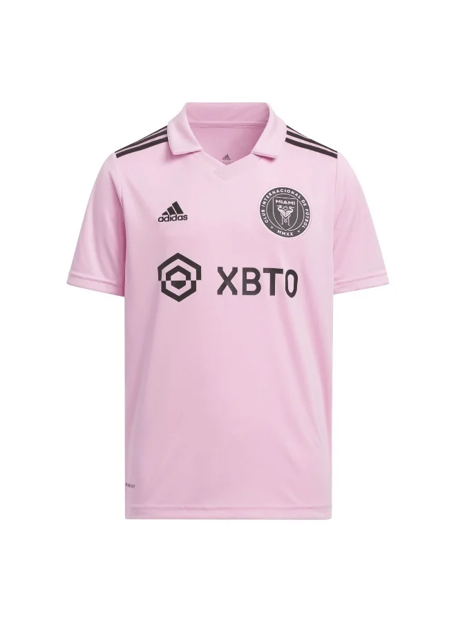 Sport Football Jersey Premium Polyester Short Sleeve Shirt for Kids (Pink, 128 cm) ktxj6