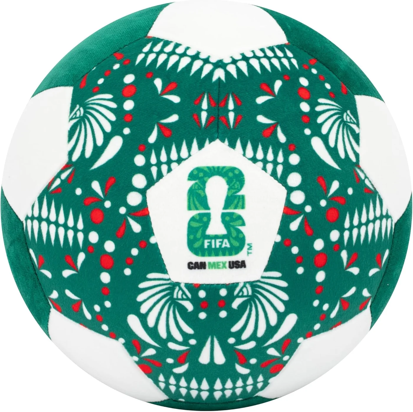 World Cup 2026 Mexico Plush Soccer Ball Soft Collectible Toy Heritage Design (23 cm) ygslv