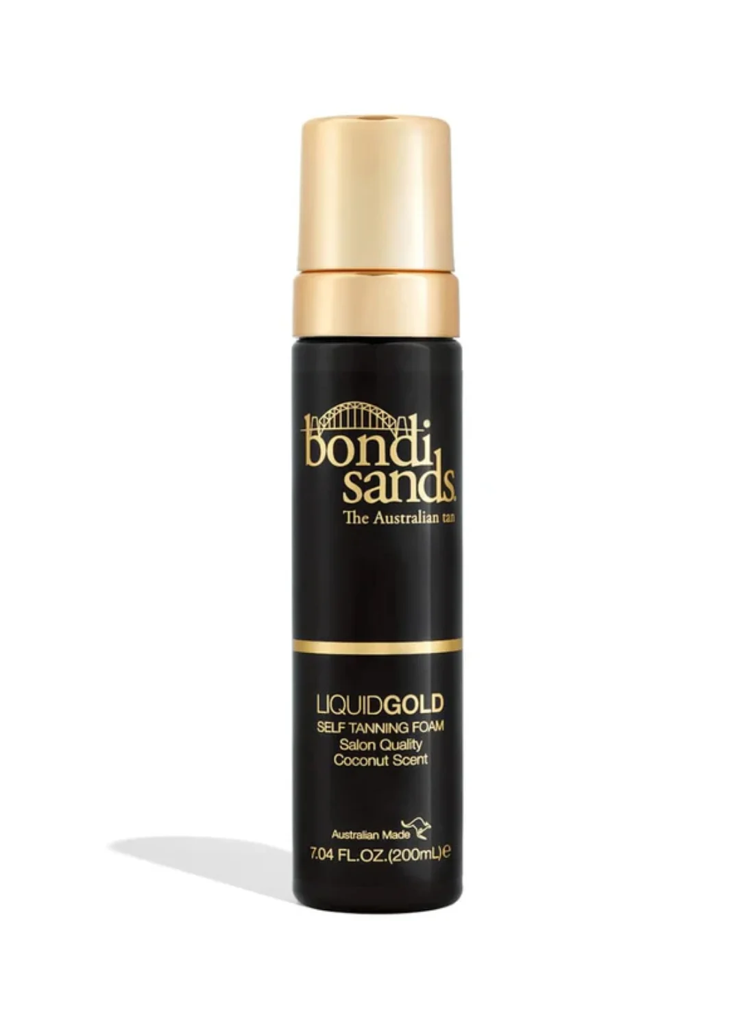 Bondi Sands Self Tanning Foam Liquid Gold Hydrating Sunless Tan Mousse for Radiant Glowing Skin (Gold, 200 mL) fyge2