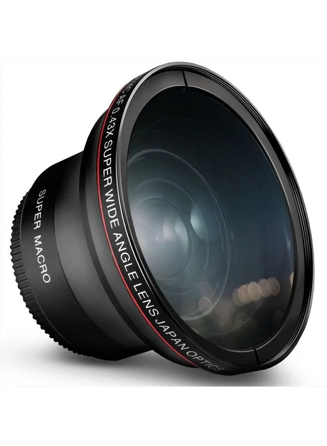 Altura Photo 52mm 0.43x Professional HD Wide Angle Lens with Macro Attachment for DSLR Cameras y4wbp