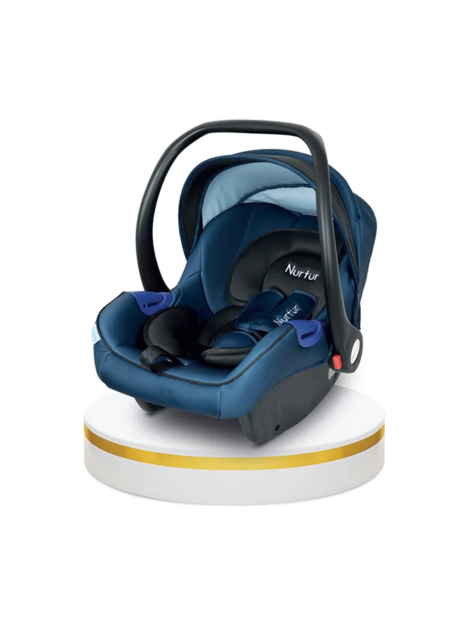 Nurtur Baby Carrier with Adjustable Canopy and 3-Point Safety Harness (Blue, Up to 13kg) bj5f9