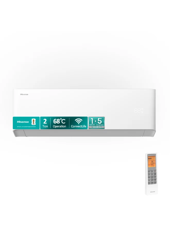 Premium 2 Ton Inverter Split Air Conditioner (23900 BTU, WiFi-Enabled, White) - High-Efficiency Cooling for Large Spaces b28fl