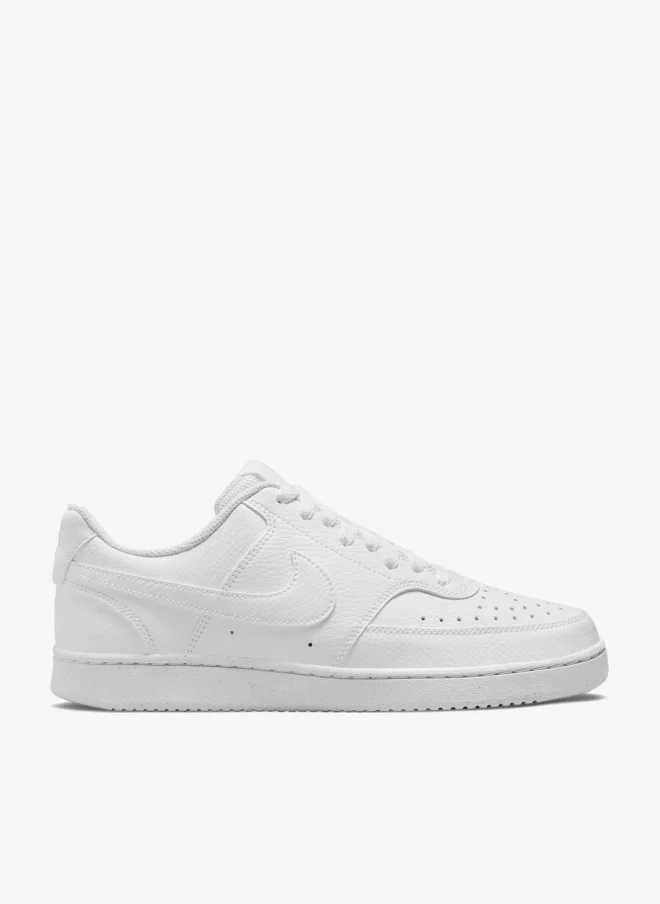 Athletic Court Vision Low-Top Sneakers Premium Casual Footwear for Women (White, 38 EU) zopue