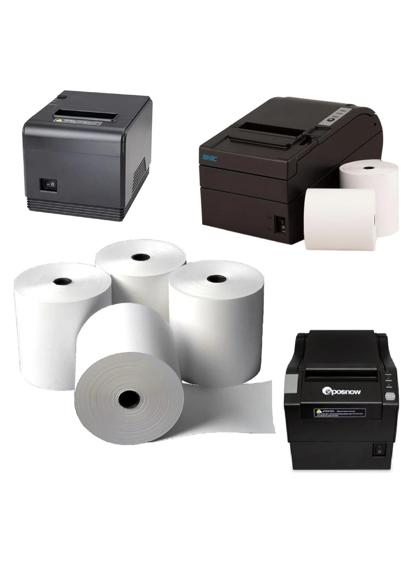 FATI ACCESSORIES Thermal Paper Receipt Rolls (80mm x 80mm, 50 Rolls Box, 65 Gsm) for POS Terminal and EPOS Printer 3rm3z