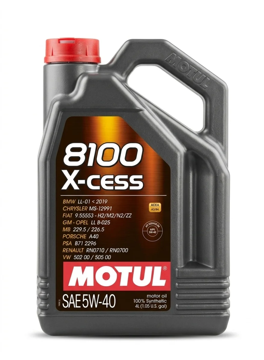 Motul 8100 X-Cess SAE 5W40 Fully Synthetic Engine Oil (Premium Performance, 5L) ramx0