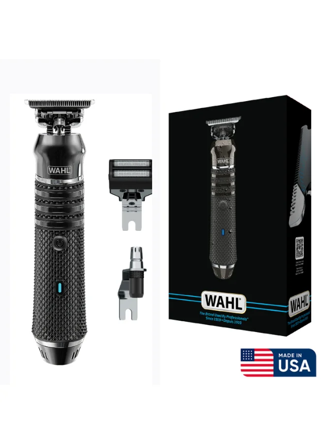 Professional 11-in-1 Cordless Grooming Kit with DLC T-Blade and Waterproof Design (Black, 8 Attachments) 0fx8p