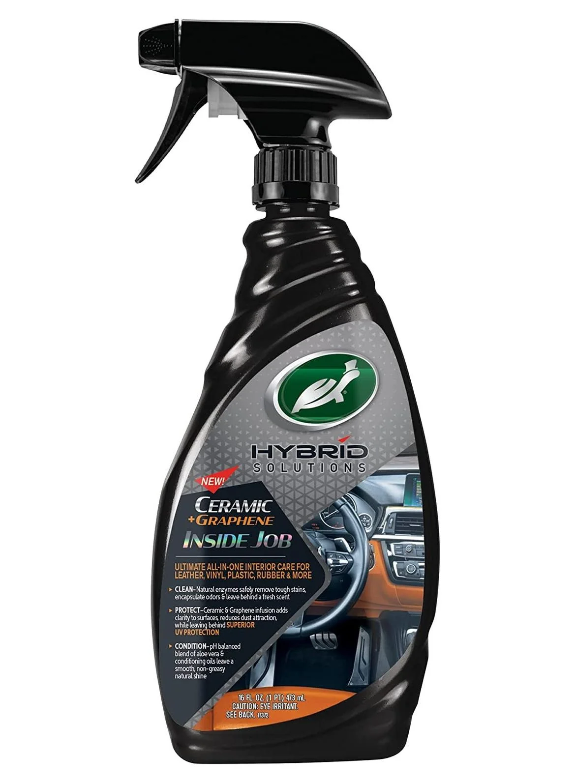Turtle Wax Hybrid Solutions Ceramic Graphene Inside Job Interior Cleaner and Protectant (500 mL) lo5ya