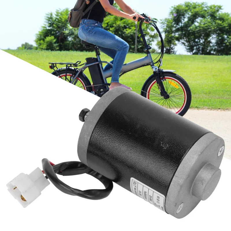 Premium 12V 100W DC Electric Motor High-Speed 3550RPM with Metal Belt Pulley for Electric Scooters and Bikes n0s7r