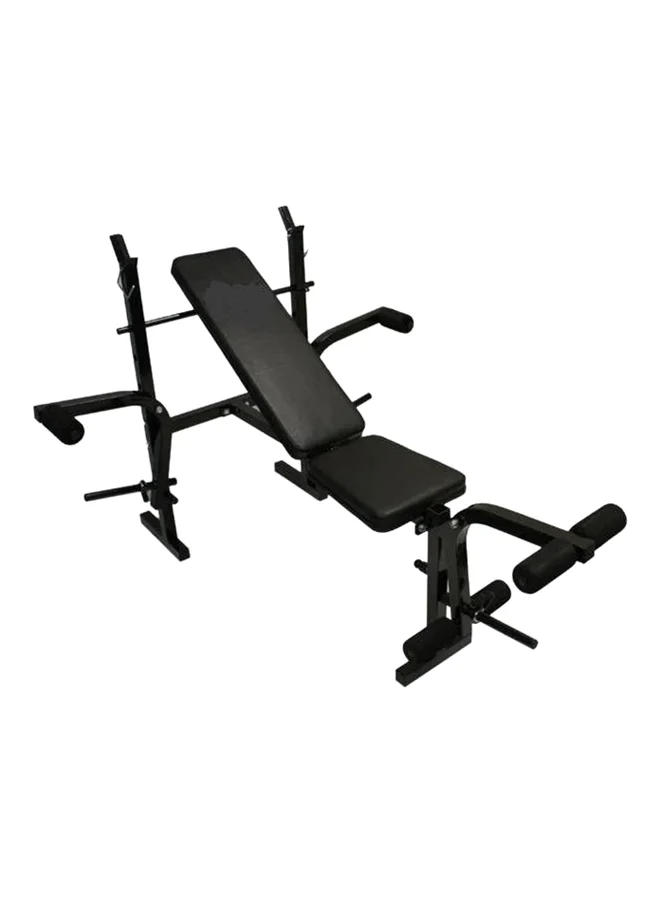 Premium Adjustable Exercise Bench Heavy-Duty Foldable Strength Training Equipment for Home Gym (Black, 120 cm) 80mn4
