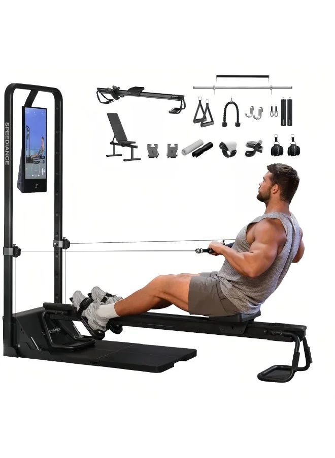 Premium Smart Home Gym AI-Powered Strength Training Station (All-in-One Multi-Functional Fitness Equipment for Full Body Workout, 100 kg Capacity) fbh0z