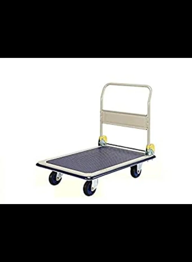 Premium Heavy-Duty Platform Trolley (300kg Capacity, Industrial Grade Steel) 0hm2t