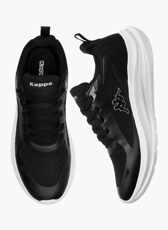 Kappa Men Lace-Up Sports Shoes Lightweight Breathable Athletic Footwear for Running and Training (Black, 42 EU) tqmz9