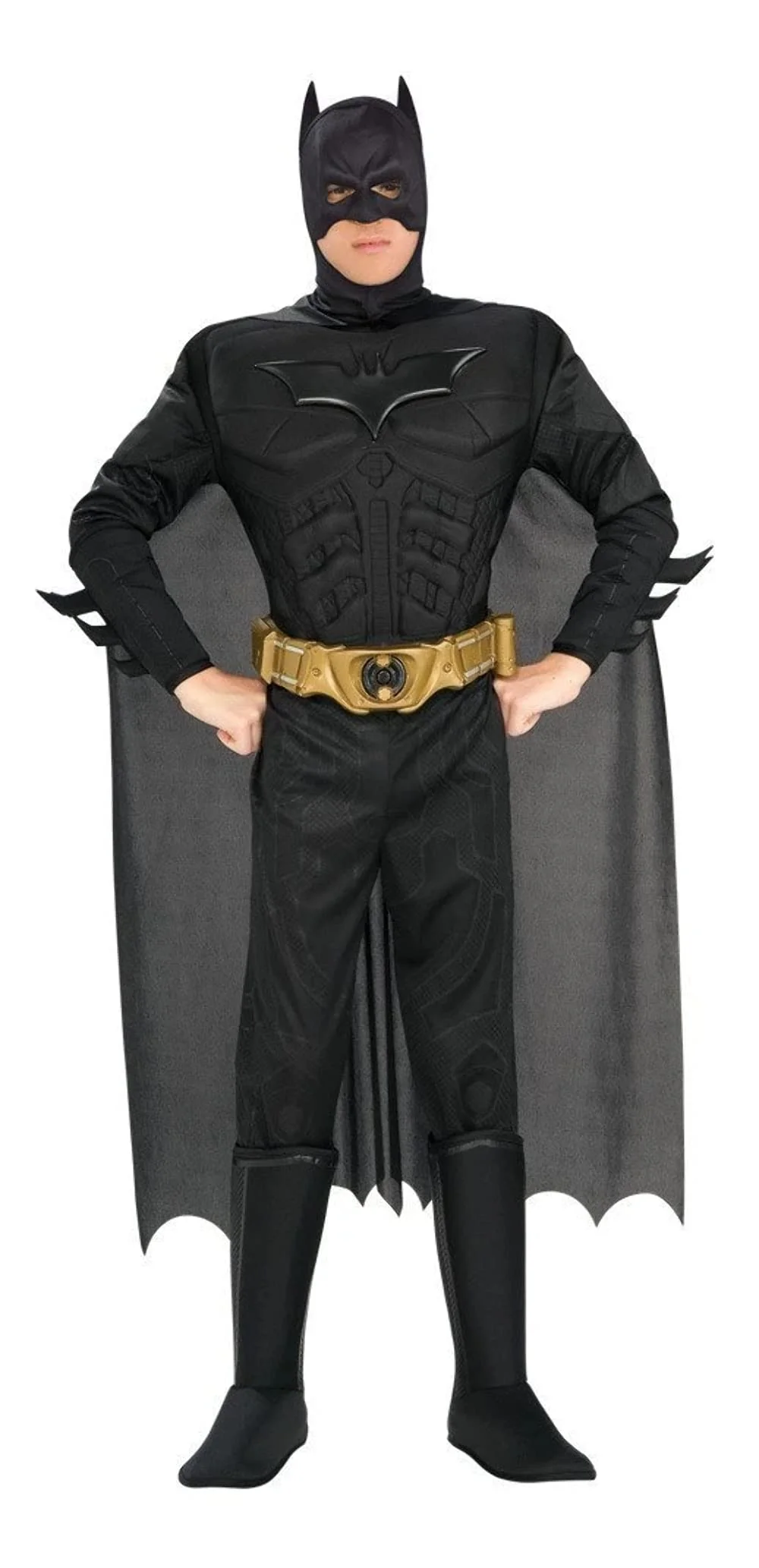 Rubies Batman Deluxe Muscle Chest Costume Premium Superhero Outfit for Adults (Black, XLarge) z8ptp