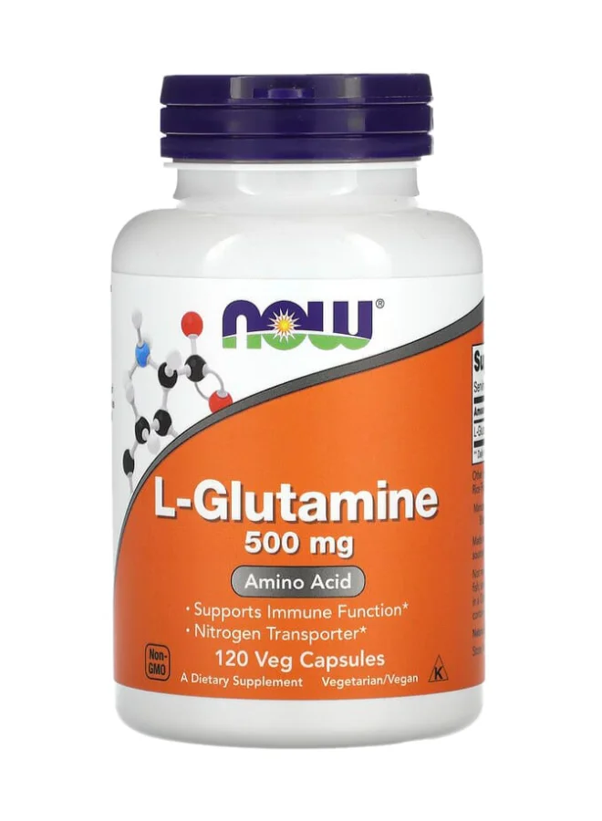 Premium L-Glutamine Amino Acid Supplement (120 Veg Capsules) u9eu5