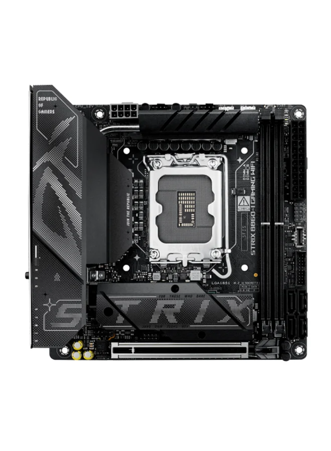 Premium Gaming Motherboard Mini-ITX Wi-Fi 7 Support for Intel Core Ultra Processors (Black, 17 cm x 17 cm) 33mpu