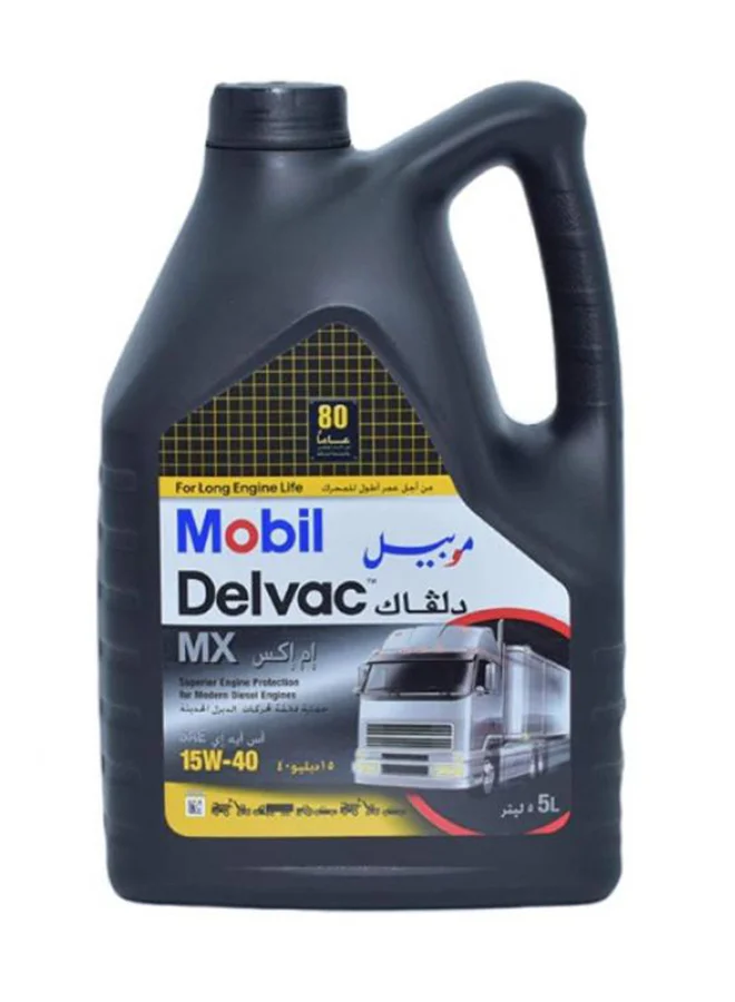 Mobil Engine Oil MX 15W40 Mineral CI-4 Premium Heavy-Duty Lubricant (5L) vkzdf