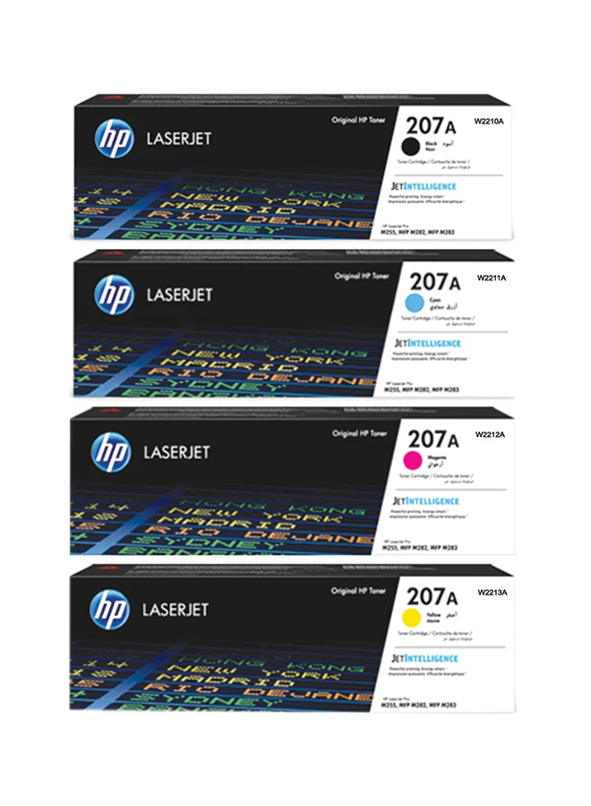 Premium Laser Printer Toner Cartridge Set (4-Pack, Black, Cyan, Yellow, Magenta) - Compatible with Professional Laserjet Series gon2i