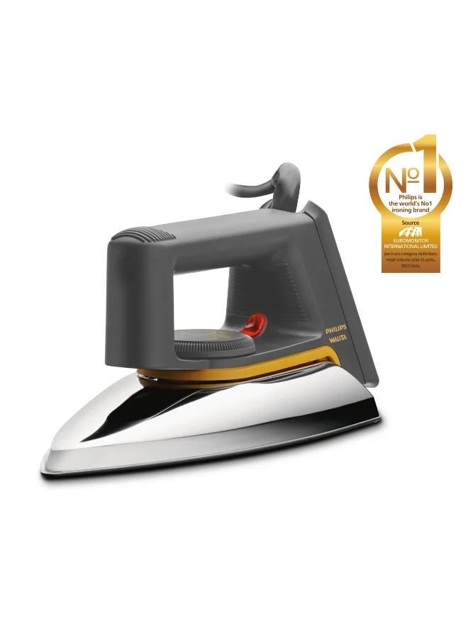 Professional Classic Dry Iron 1000W High-Efficiency Fabric Press (Grey) l8awb