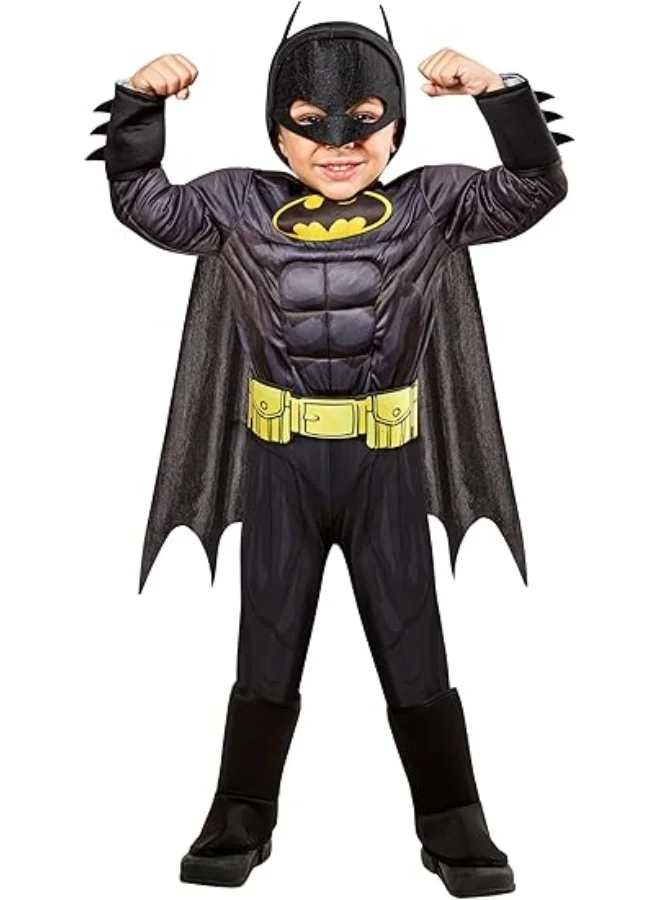 Kidzilla Batman Costume Premium Superhero Roleplay Outfit (Black, Large) mnmw7