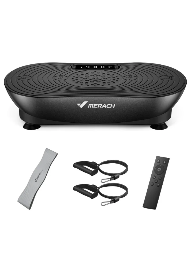 Premium Vibration Plate Exercise Machine Full Body Workout Platform with LED Touch Screen and Bluetooth Connectivity (8.3 kg) 95oaq