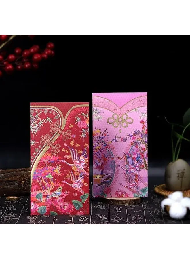 Premium Traditional Chinese Red Envelopes for Wedding and Celebration (Red, 12 Pack) 38512