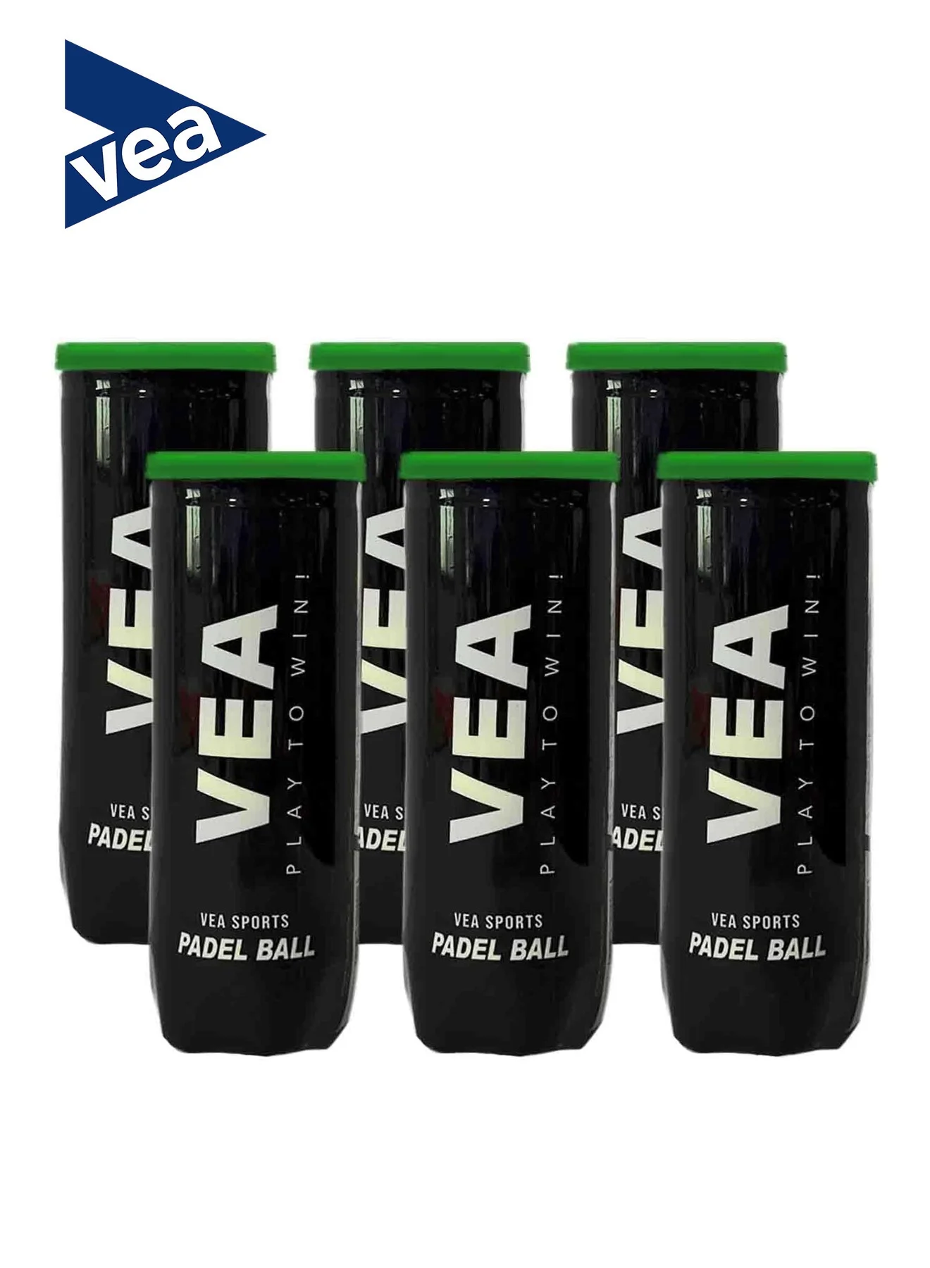 VEA Padel Balls Professional High-Bounce Durable Felt (6 Tubes, 18 Balls) 0wkxm
