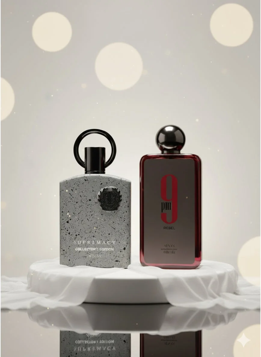 Afnan Fragrance Duo Set Supremacy Collector's Edition for Men and 9 PM Rebel Unisex Eau De Parfum (2 x 100 mL) aw5ju