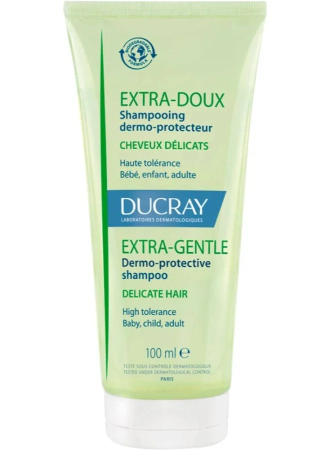 Ducray Extra-Doux Dermo-Protective Shampoo Gentle Daily Care Formula (100 mL) 1s0do