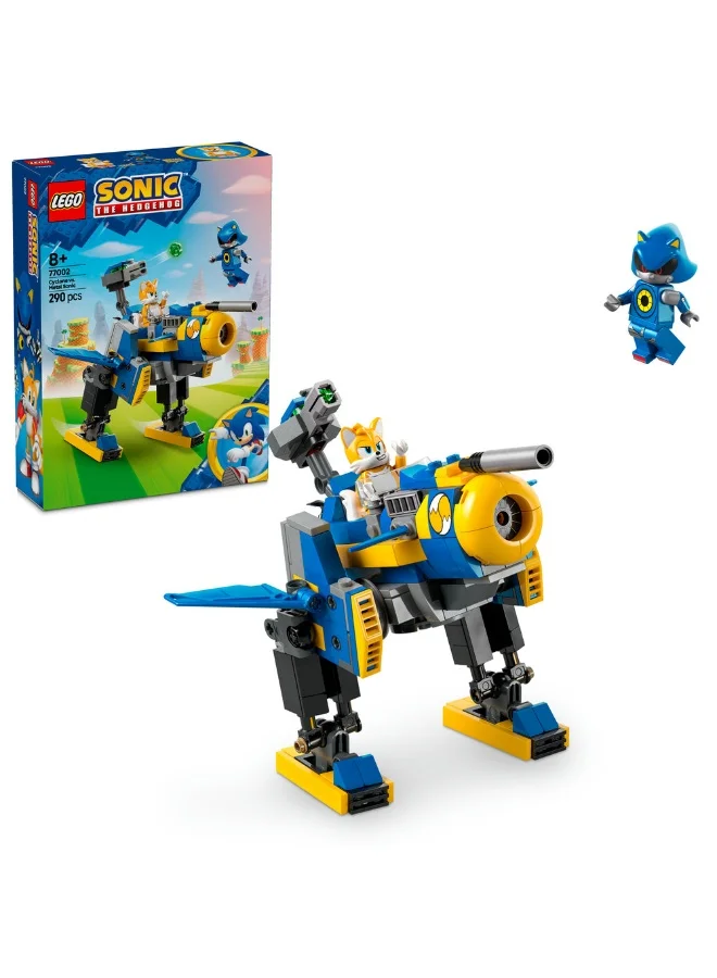 Building Blocks Cyclone vs. Metal Robot Construction Set (290 Pieces, Kids Building Toy) d01oc